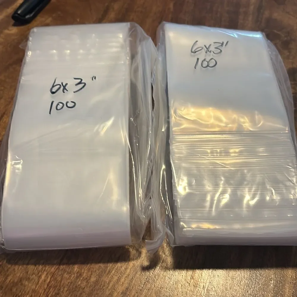 Clear Zip Bags 4 mil 3